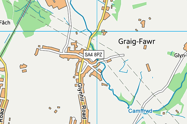 SA4 8PZ map - OS VectorMap District (Ordnance Survey)