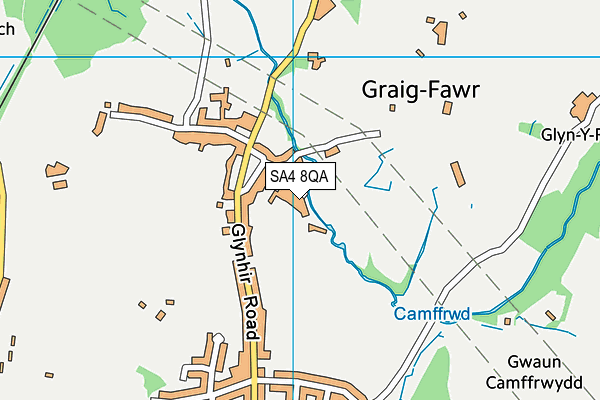 SA4 8QA map - OS VectorMap District (Ordnance Survey)