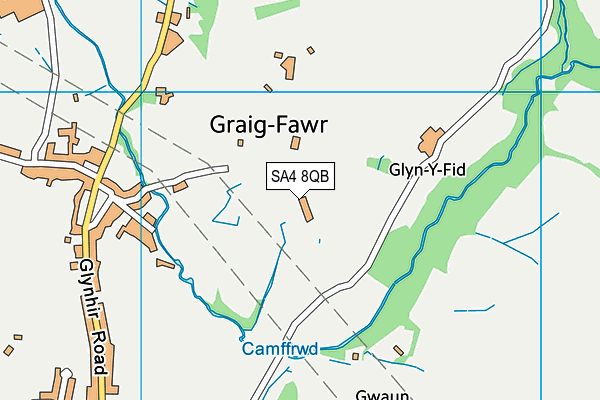 SA4 8QB map - OS VectorMap District (Ordnance Survey)