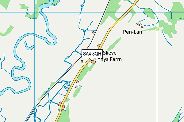 SA4 8QH map - OS VectorMap District (Ordnance Survey)