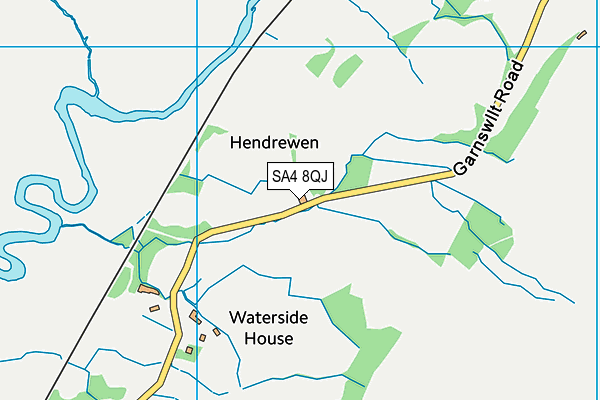 SA4 8QJ map - OS VectorMap District (Ordnance Survey)