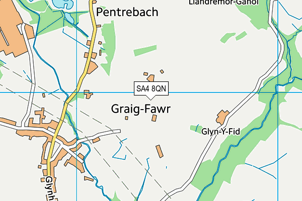 SA4 8QN map - OS VectorMap District (Ordnance Survey)