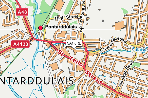 SA4 8RL map - OS VectorMap District (Ordnance Survey)