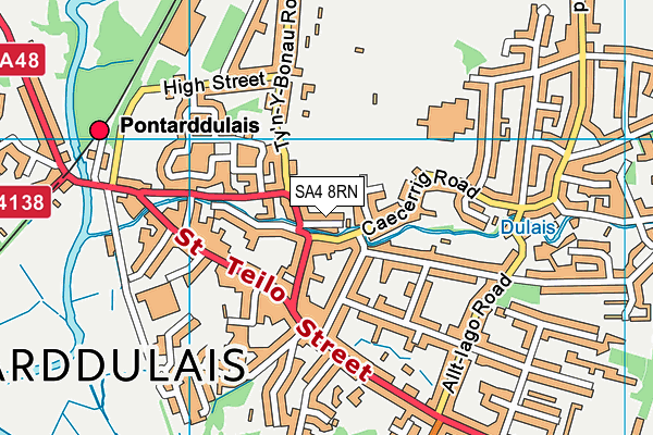 SA4 8RN map - OS VectorMap District (Ordnance Survey)