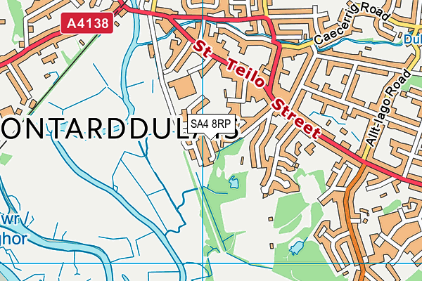 SA4 8RP map - OS VectorMap District (Ordnance Survey)