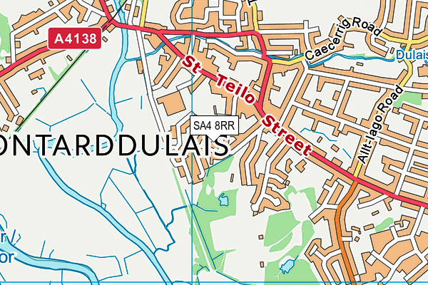 SA4 8RR map - OS VectorMap District (Ordnance Survey)