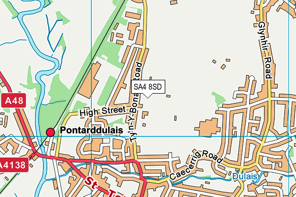 SA4 8SD map - OS VectorMap District (Ordnance Survey)