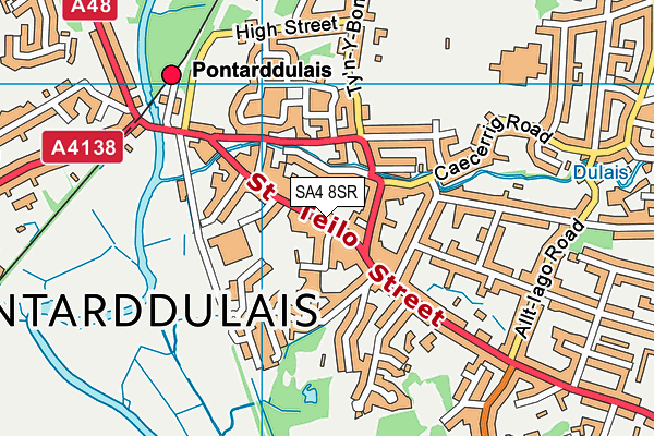 SA4 8SR map - OS VectorMap District (Ordnance Survey)