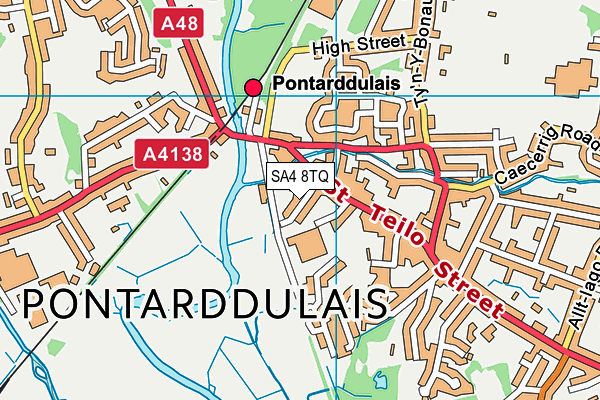 SA4 8TQ map - OS VectorMap District (Ordnance Survey)