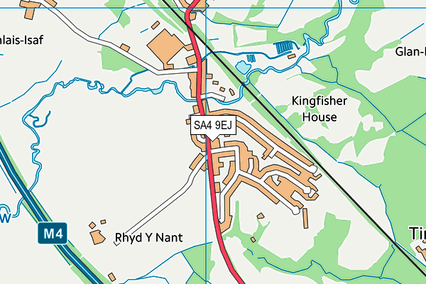 SA4 9EJ map - OS VectorMap District (Ordnance Survey)