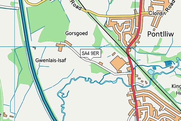 SA4 9ER map - OS VectorMap District (Ordnance Survey)