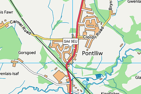 SA4 9EU map - OS VectorMap District (Ordnance Survey)