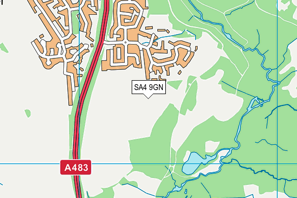 SA4 9GN map - OS VectorMap District (Ordnance Survey)