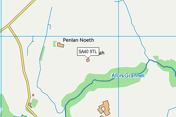 SA40 9TL map - OS VectorMap District (Ordnance Survey)