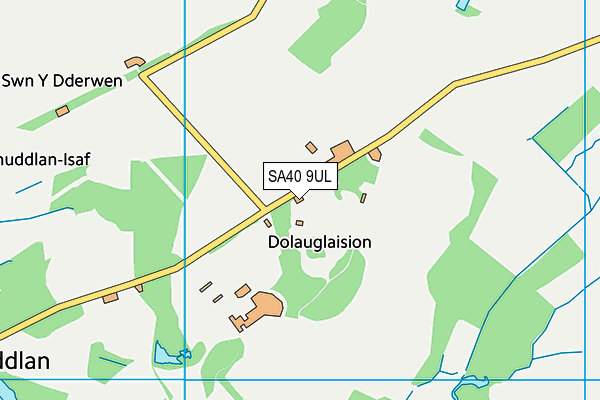 SA40 9UL map - OS VectorMap District (Ordnance Survey)