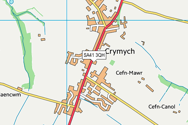 Ysgol Bro Preseli map (SA41 3QH) - OS VectorMap District (Ordnance Survey)