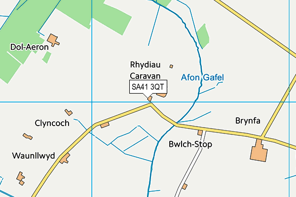 SA41 3QT map - OS VectorMap District (Ordnance Survey)