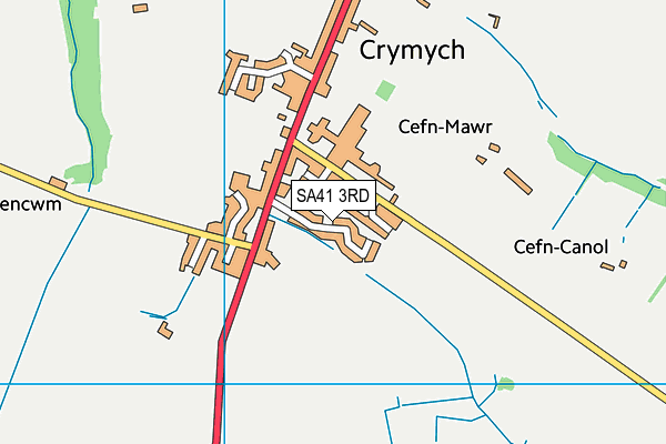 SA41 3RD map - OS VectorMap District (Ordnance Survey)