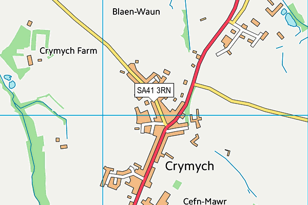 SA41 3RN map - OS VectorMap District (Ordnance Survey)