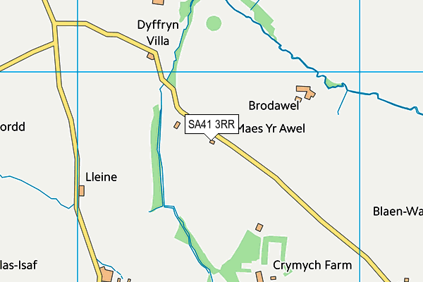 SA41 3RR map - OS VectorMap District (Ordnance Survey)