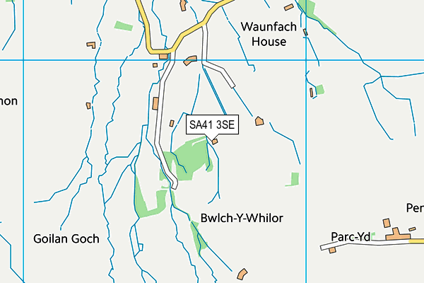 SA41 3SE map - OS VectorMap District (Ordnance Survey)