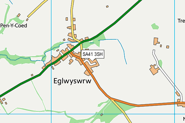 SA41 3SH map - OS VectorMap District (Ordnance Survey)