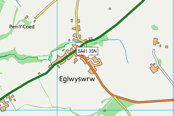 Ysgol Gynradd Eglwyswrw map (SA41 3SN) - OS VectorMap District (Ordnance Survey)