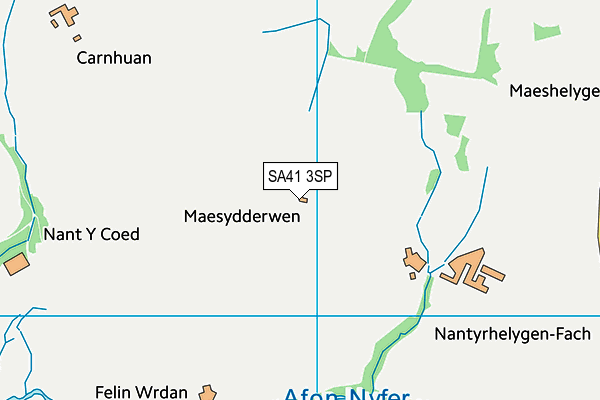 SA41 3SP map - OS VectorMap District (Ordnance Survey)