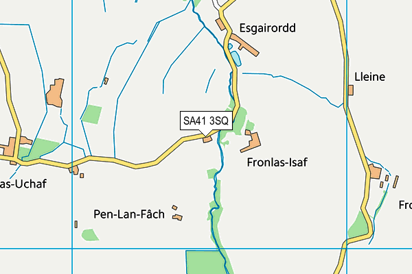 SA41 3SQ map - OS VectorMap District (Ordnance Survey)