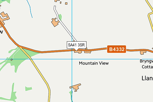 SA41 3SR map - OS VectorMap District (Ordnance Survey)