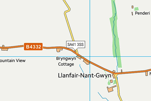 SA41 3SS map - OS VectorMap District (Ordnance Survey)