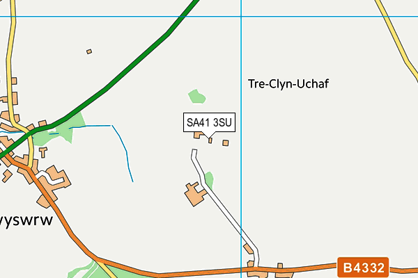 SA41 3SU map - OS VectorMap District (Ordnance Survey)