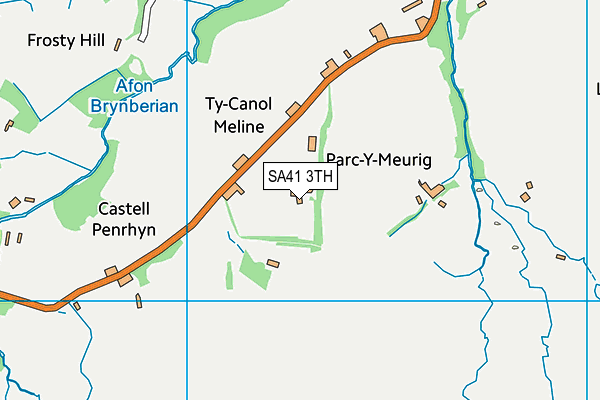 SA41 3TH map - OS VectorMap District (Ordnance Survey)