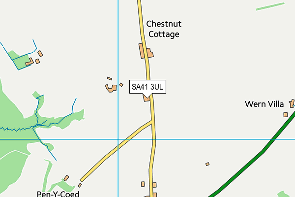 SA41 3UL map - OS VectorMap District (Ordnance Survey)