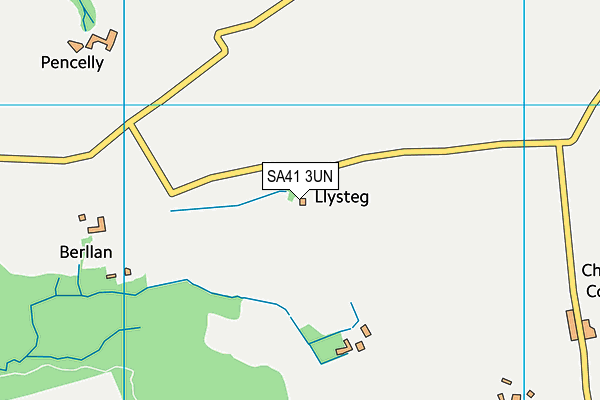 SA41 3UN map - OS VectorMap District (Ordnance Survey)