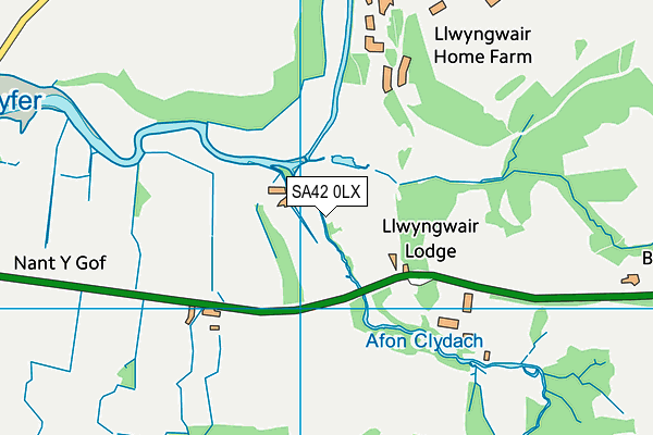 SA42 0LX map - OS VectorMap District (Ordnance Survey)