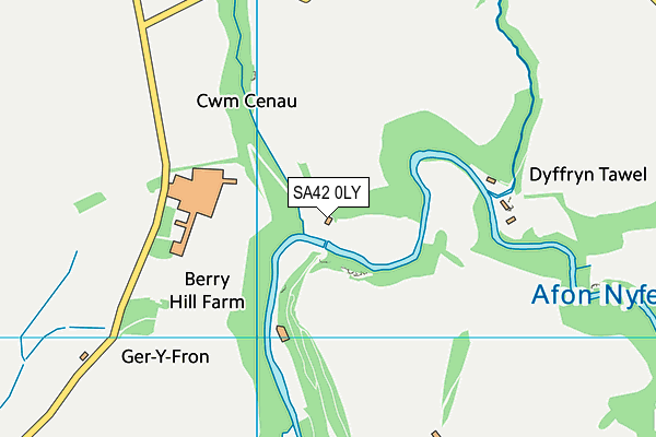 SA42 0LY map - OS VectorMap District (Ordnance Survey)