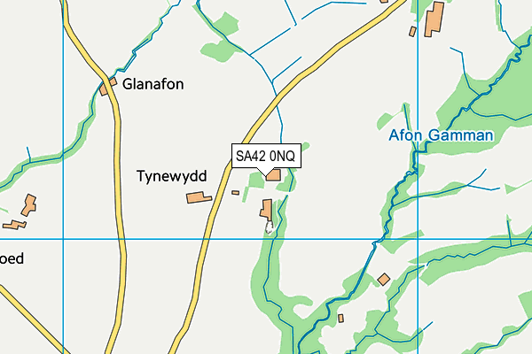 SA42 0NQ map - OS VectorMap District (Ordnance Survey)