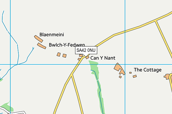 SA42 0NU map - OS VectorMap District (Ordnance Survey)