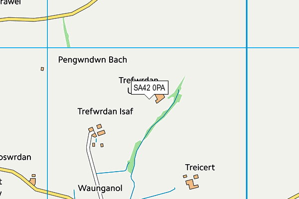 SA42 0PA map - OS VectorMap District (Ordnance Survey)
