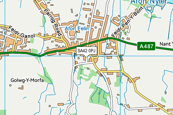 SA42 0PJ map - OS VectorMap District (Ordnance Survey)