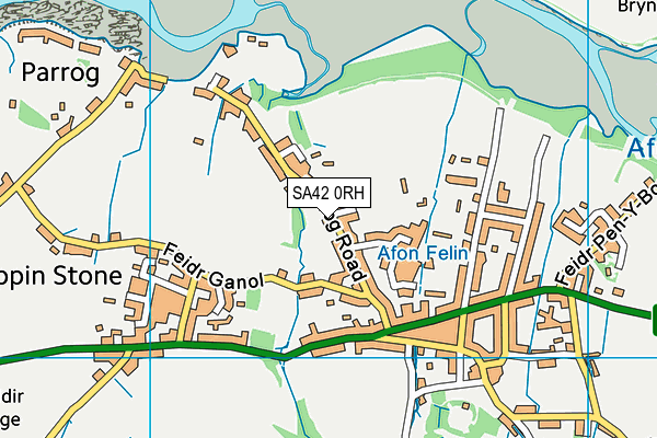 SA42 0RH map - OS VectorMap District (Ordnance Survey)