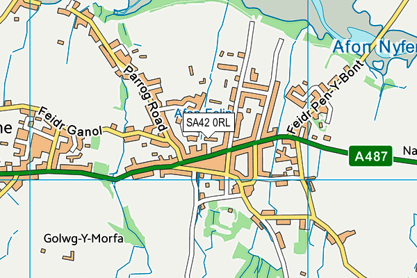 SA42 0RL map - OS VectorMap District (Ordnance Survey)