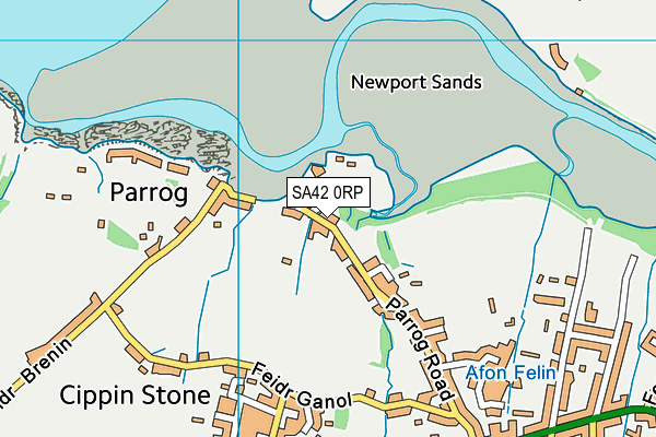SA42 0RP map - OS VectorMap District (Ordnance Survey)