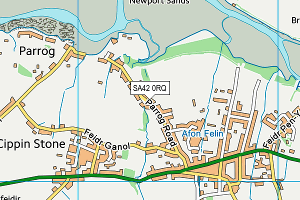 SA42 0RQ map - OS VectorMap District (Ordnance Survey)