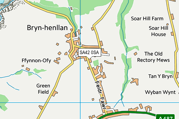 SA42 0SA map - OS VectorMap District (Ordnance Survey)