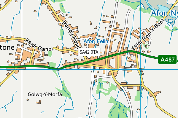 SA42 0TA map - OS VectorMap District (Ordnance Survey)
