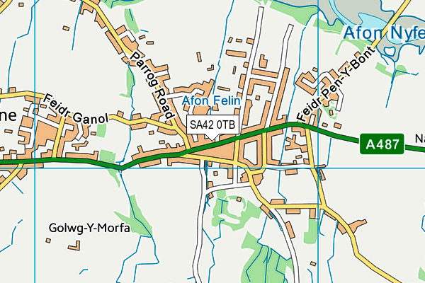 SA42 0TB map - OS VectorMap District (Ordnance Survey)