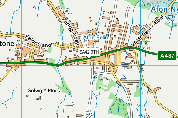 SA42 0TH map - OS VectorMap District (Ordnance Survey)