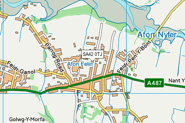 SA42 0TJ map - OS VectorMap District (Ordnance Survey)